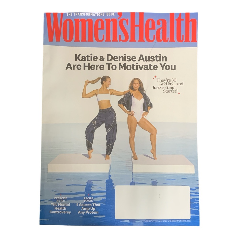 Womens Health Magazine January February 2024 Denise and Katie Austin Motivate